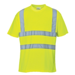 T-shirt ostrzegawczy S478 żółty