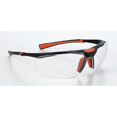 Okulary ochronne Univet 5X3 bezbarwne oprawki czarno-pomarańczowe
