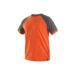 T-shirt roboczy OLIVER pomarańczowo-szary